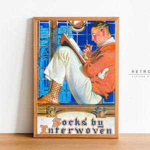 Leyendecker Art Print | Printable Wall Art | Vintage Advertising Posterz, Art Deco Decor | Digital Download | VP90