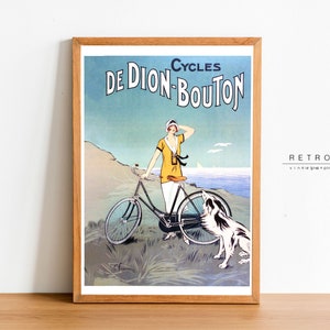 Radfahren Poster | Druckbare Wandkunst | Zyklen Vintage Werbedrucke | Radfahrer Geschenk | FAB Fahrrad Kunst | VP65