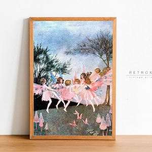 STUNNING FAIRIES Dancing | Printable Wall Art | Ida Rentoul Outhwaite Print | Vintage Fairy Digital Download | FY6