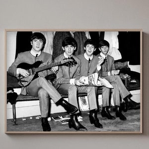 The Beatles Wall Art | Vintage Printable Photo Poster | Iconic Retro 60&#39;s Room Decor | PH15