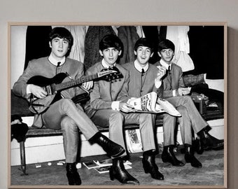 The Beatles Wall Art | Vintage Printable Photo Poster | Iconic Retro 60&#39;s Room Decor | PH15