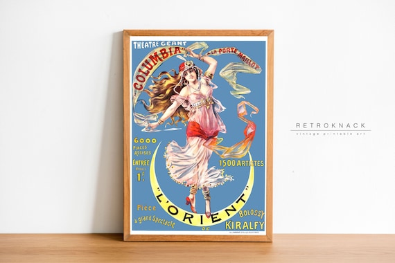 ACROBAT Over Moon | Printable Wall Art | Circus Decor | French Art