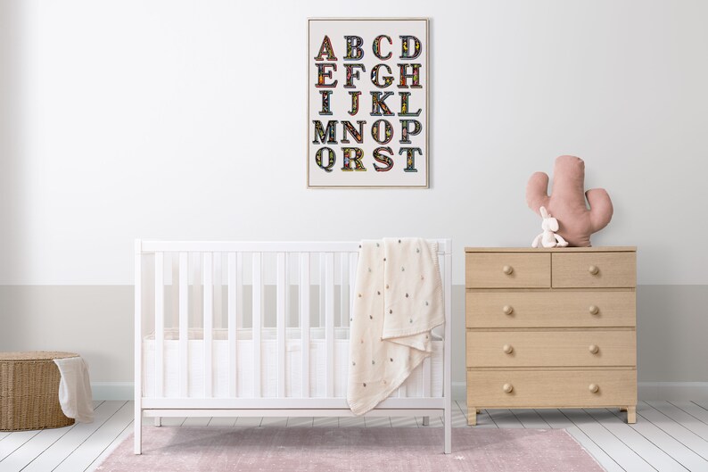 ABC Poster, Animal Alphabet Kids | Printable Wall Art | Nursery Decor ...