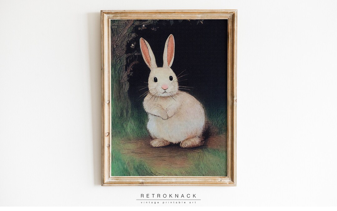 Enchanted Forest Rabbit Printable Wall Art | Fairy Tale Decor ...