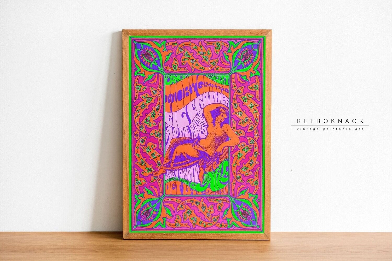 London Love Festival Poster 1960s Psychedelic retro MUSIC Spiral Notebook  for Sale by adrienne75