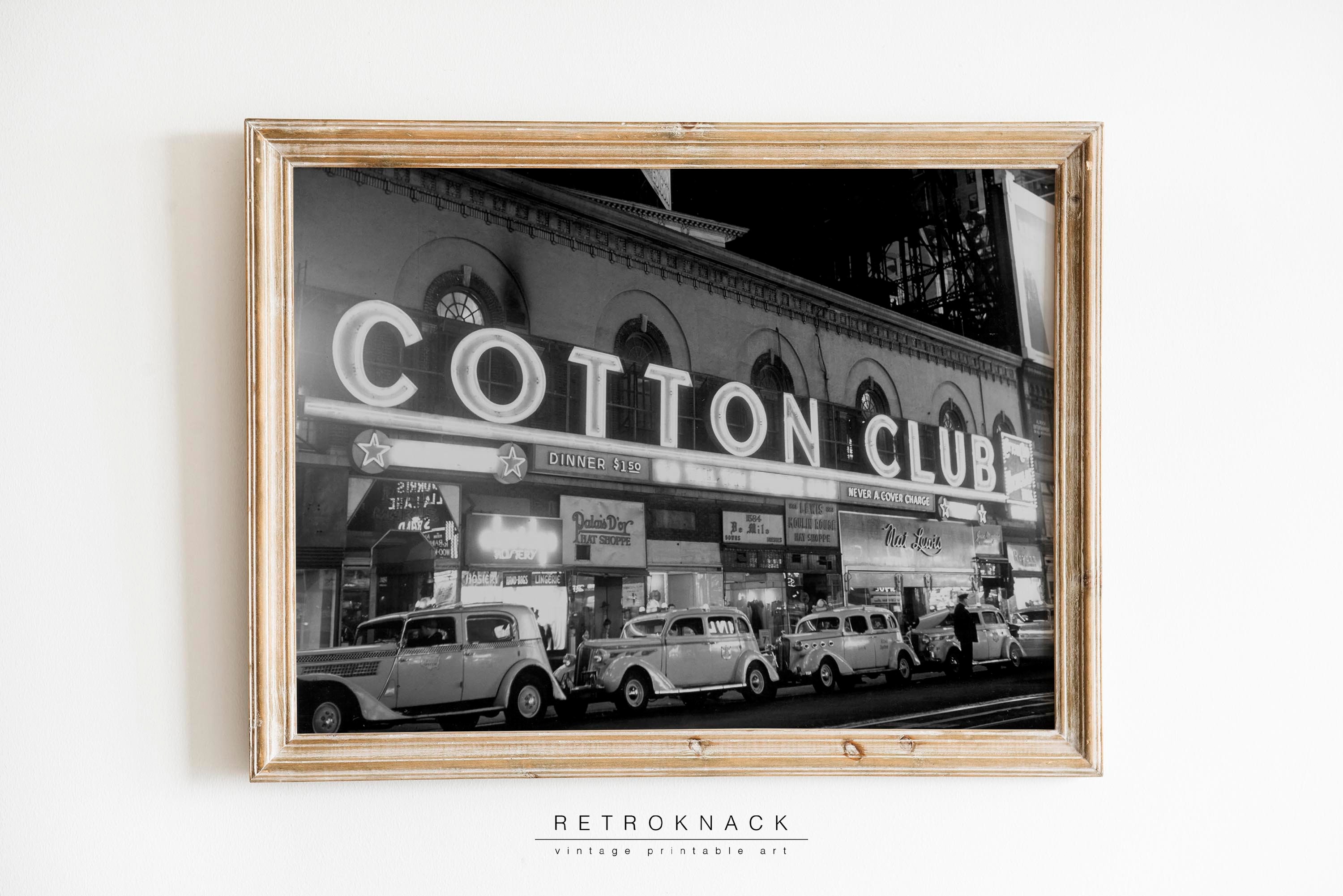 HARLEM Cotton Club | Printable Photo, Prohibition Protest March | Beer Poster | Kitchen, Dining, Pub, Bar Decor | PH4