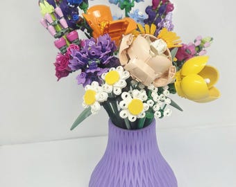 Lego Vase for Lego Botanicals & Flowers, 3D Printed Vase