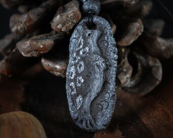 Saimaa Seal Necklace: Ceramic Silver Mythical Animal Pendant