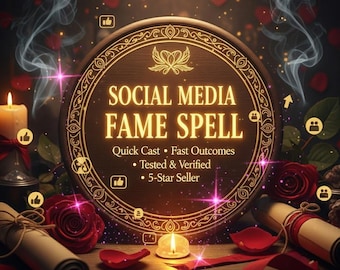 Social Media Fame Ritual | Visability & Confidence Alignment | Kreative Wachstumsabsicht | Online-Präsenz