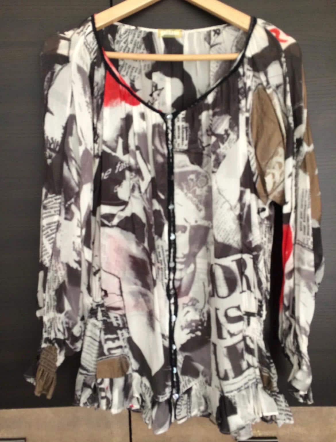 John Galliano Newspaper Shirt - Etsy