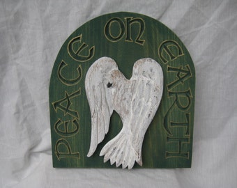 Peace on Earth with Dove Sign