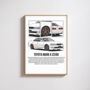 Ford Kunko JDM Car Poster, japanische Wandkunst, Geschenk für Ihn