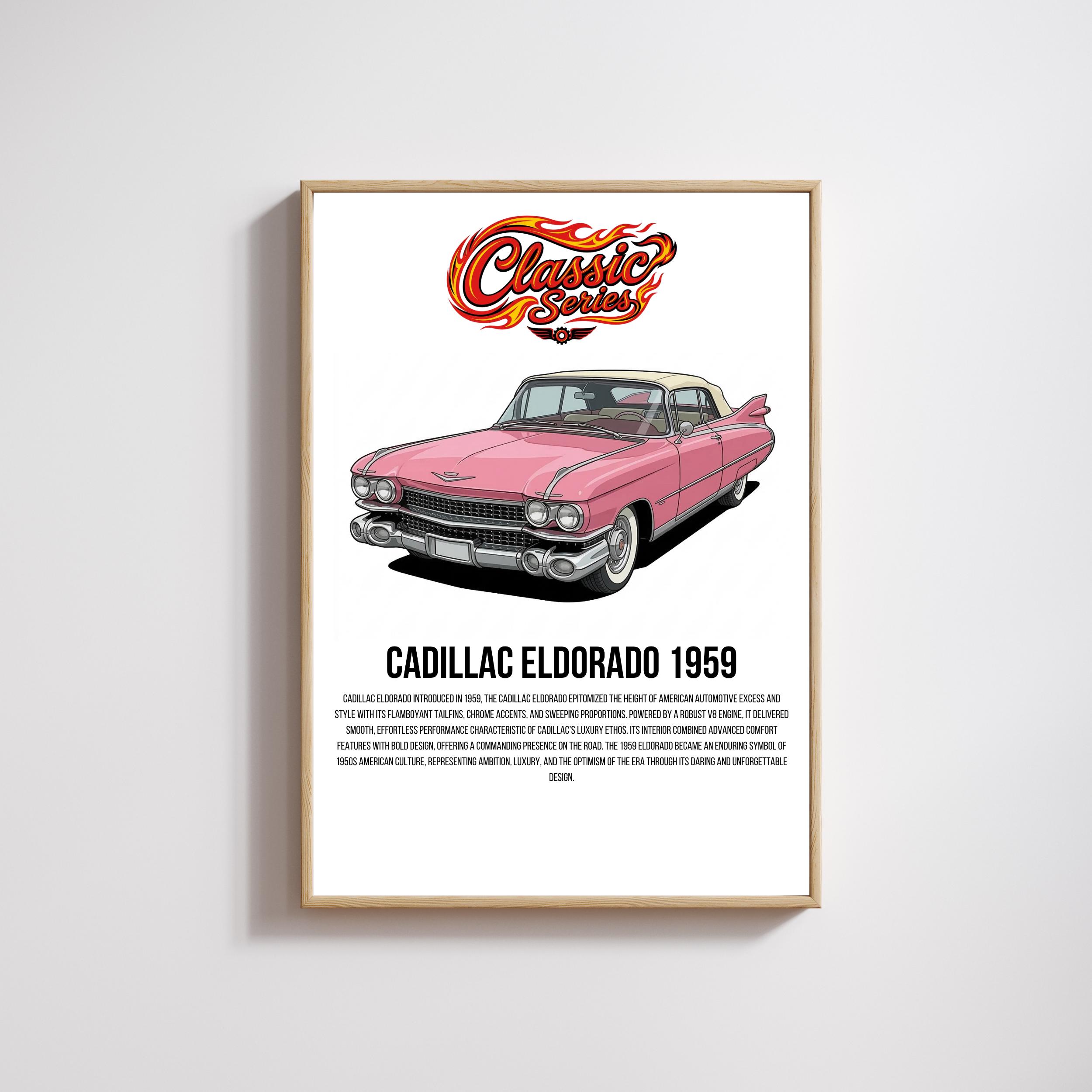 Cadillac 1959 poster - Etsy 日本