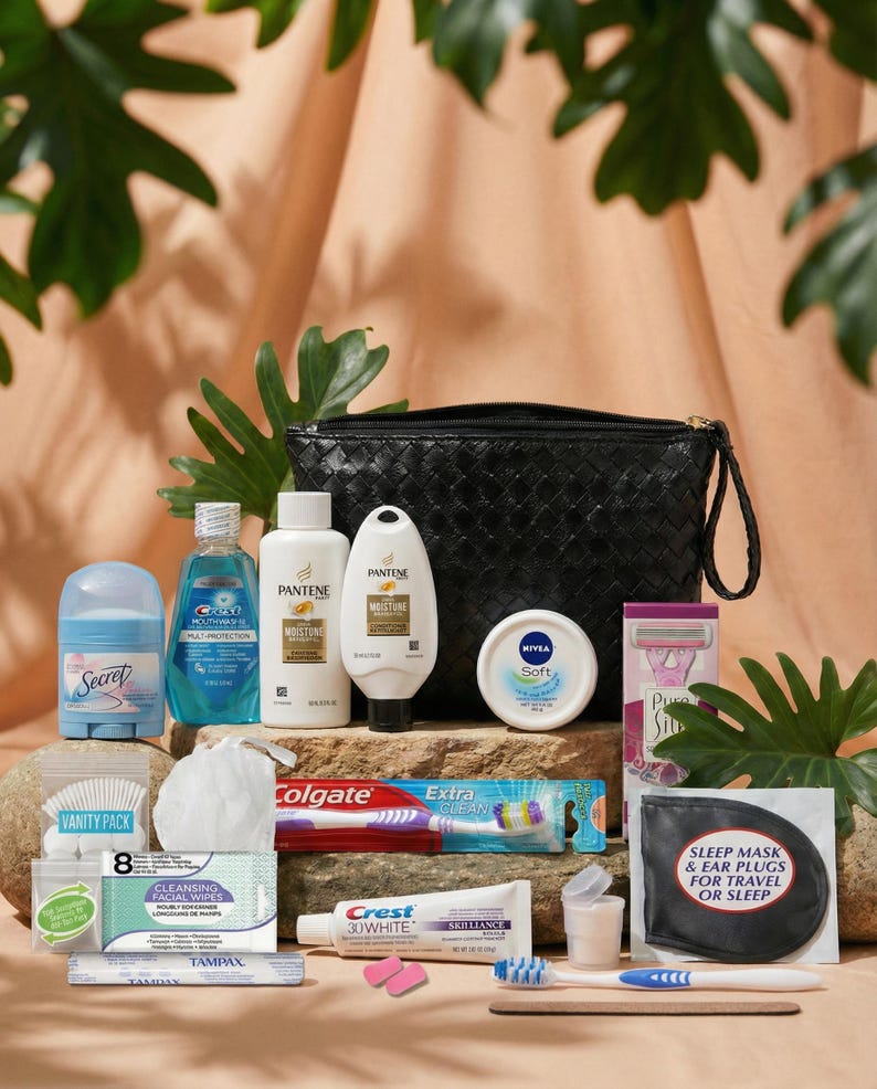 Personalized Travel Essentials Kit | Purse Essentials - Etsy