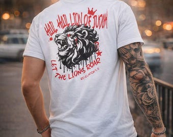 Lion of Judah Christian T-Shirt – Bold Faith Graphic Tee