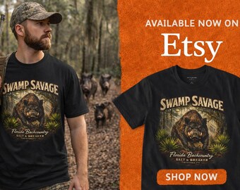 Unisex Soft Style Tee | Swamp Savage Graphic T-Shirt | Florida Backcountry Design