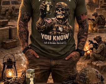 Unisex Soft Style Military Humor Shirt If You Know You Know Veteran Tee | Tactical Graphic Shirt | Gift for Soldier Deployment Humor Shirt