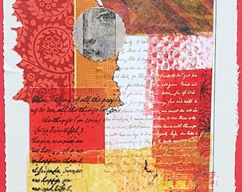 Lettres d'amour - collage original