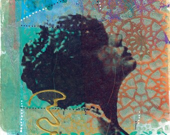 Mona vintage - Collage original