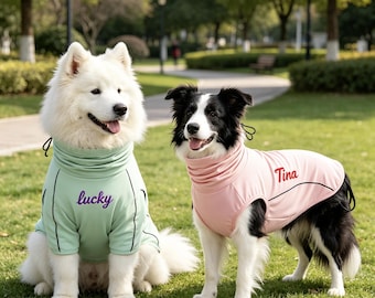 Customizable Pet Name Summer Dog Outdoor Sunscreen Coat, Ice-Feeling Cooling for Medium and Large Dogs, Adjustable Cool Sun Protection