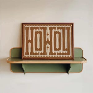 Howdy Western Typography Wall Print, Southwestern Mosaic Tile Sign (Digital Download)