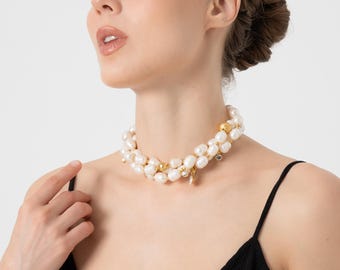 Collier triple perles