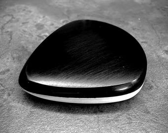 Handcrafted 6mm Ultra Thick Guitar Pick - Panda - Two Ply Boutique Exotic Plectrum