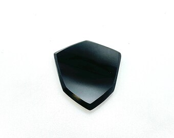 Handcrafted Polygon Black Guitar Pick: 3mm, Superior Tone