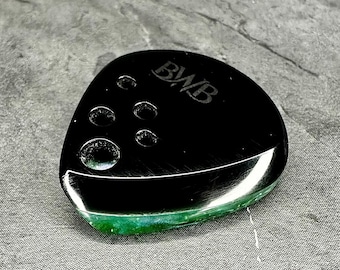 Handcrafted 6mm Speed Bevel Guitar Pick - Aurora - Two Ply Boutique Exotic Plectrum