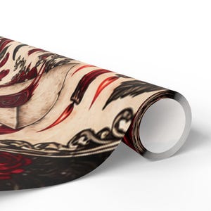 Papel de regalo gótico de vampiros "Forever Yours", papel de regalo de romance victoriano