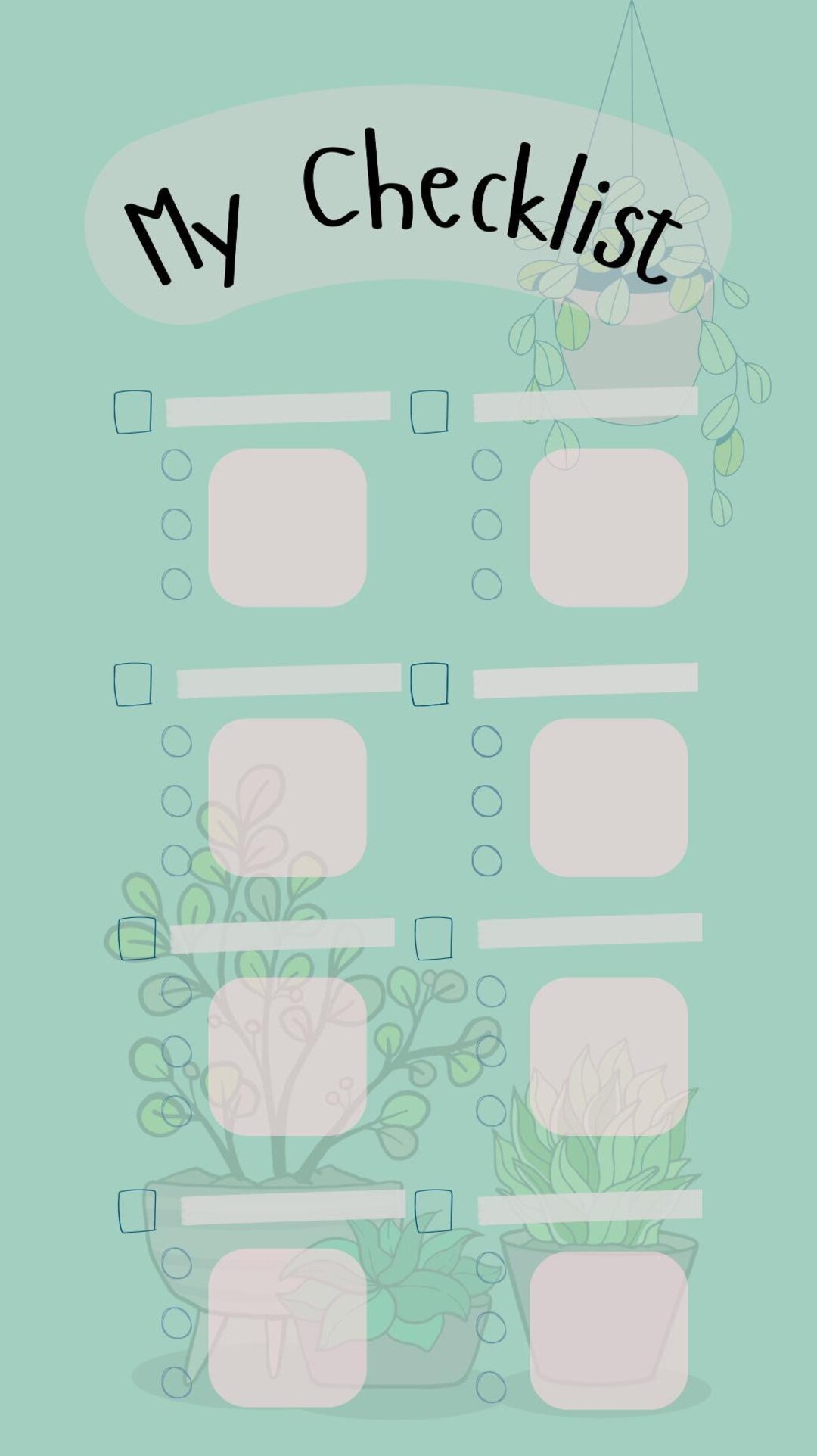 Plant Lady Checklist With Task Breakdown Sections - Etsy