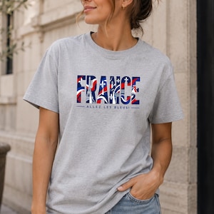 France World Cup 2026 T-shirt, France Supporter Jersey, Unisex Football T-shirt, France, Sport, gift, Sport, Gildan, World Cup Sport Grey