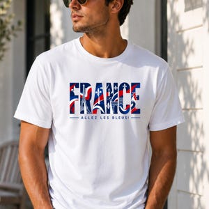 France World Cup 2026 T-shirt, France Supporter Jersey, Unisex Football T-shirt, France, Sport, gift, Sport, Gildan, World Cup White