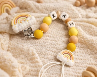 Personalized baby pacifier clip