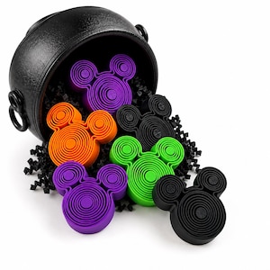 Halloween Pixie Dust Ring Fidget | Mouse Inspired Sensory Toy | Trick or Treat Basket Stuffer | Fall Party Favor | Classroom Exchange