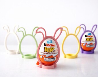 Easter Bunny Egg Holder | Kinder Egg Stand | Pastel Candy Treat Display