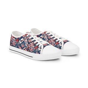 USA World Cup 2026 Canvas Low Top Sneakers | American Soccer Fan Shoes | Stars Stripes Football Gift | USMNT Host Nation Shoes Men Womenv