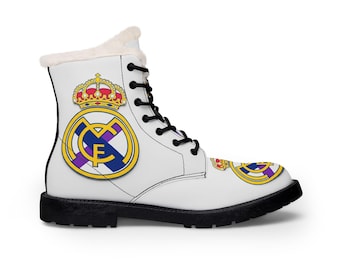 レアル・マドリードのブーツ｜ファー付きレザーブーツ｜誕生日プレゼント