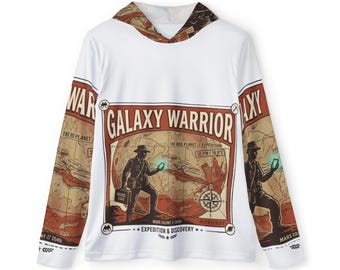 Galaxy Warrior vintage space explorer Hoodie | retro map sci-fi design