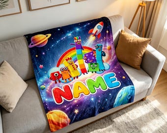 Numberblocks Candy Land Blanket Soft Throw, Birthday Gift