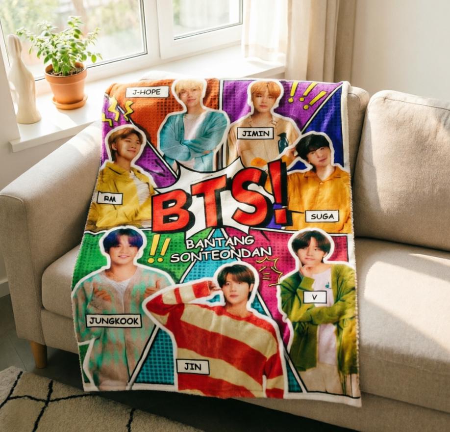 Bts Blanket - Etsy