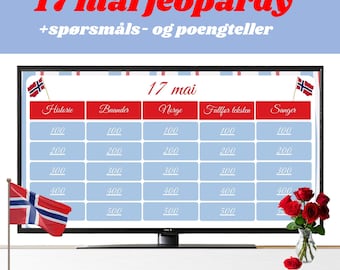 17 maj Jeopardy/quiz - klart till bruk!