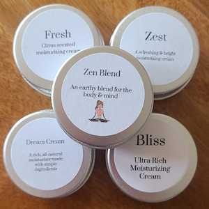 PurCream Sampler Set | 5 Natürliche Körpercreme Minis | Alle Düfte Ausprobieren | Geschenk Set