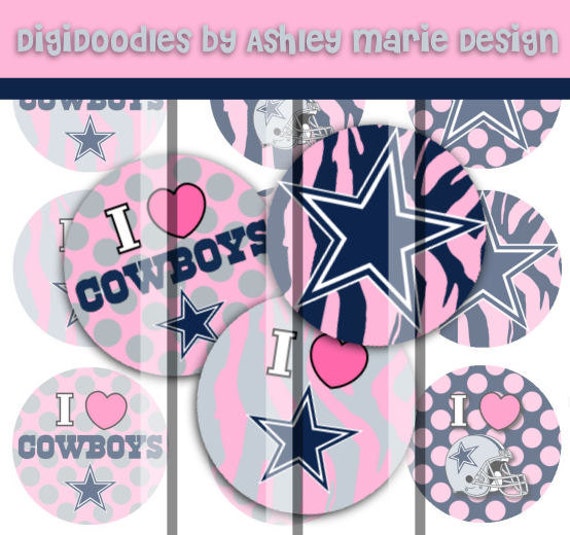 Items similar to Dallas, Texas Cowboys Inspired Team Pride set - pink