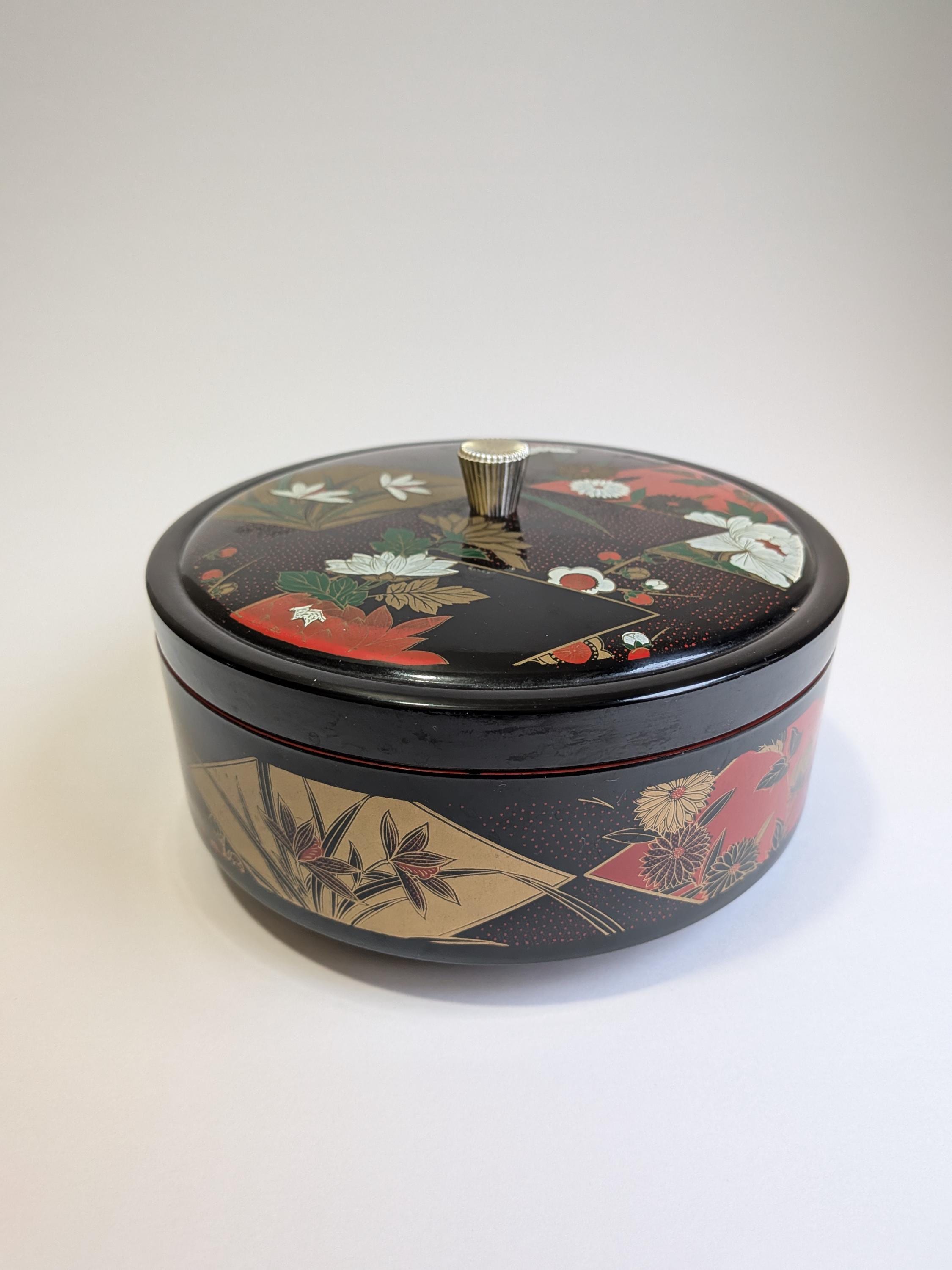 Japanese Red Lacquer Box - Etsy