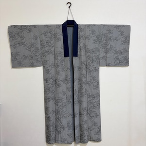 Vintage Japanese Kimono Robe, Samurai Warrior Horseback Pattern Long Gown, Authentic Wa-Modern Cardigan, Unique Gift for Him Her
