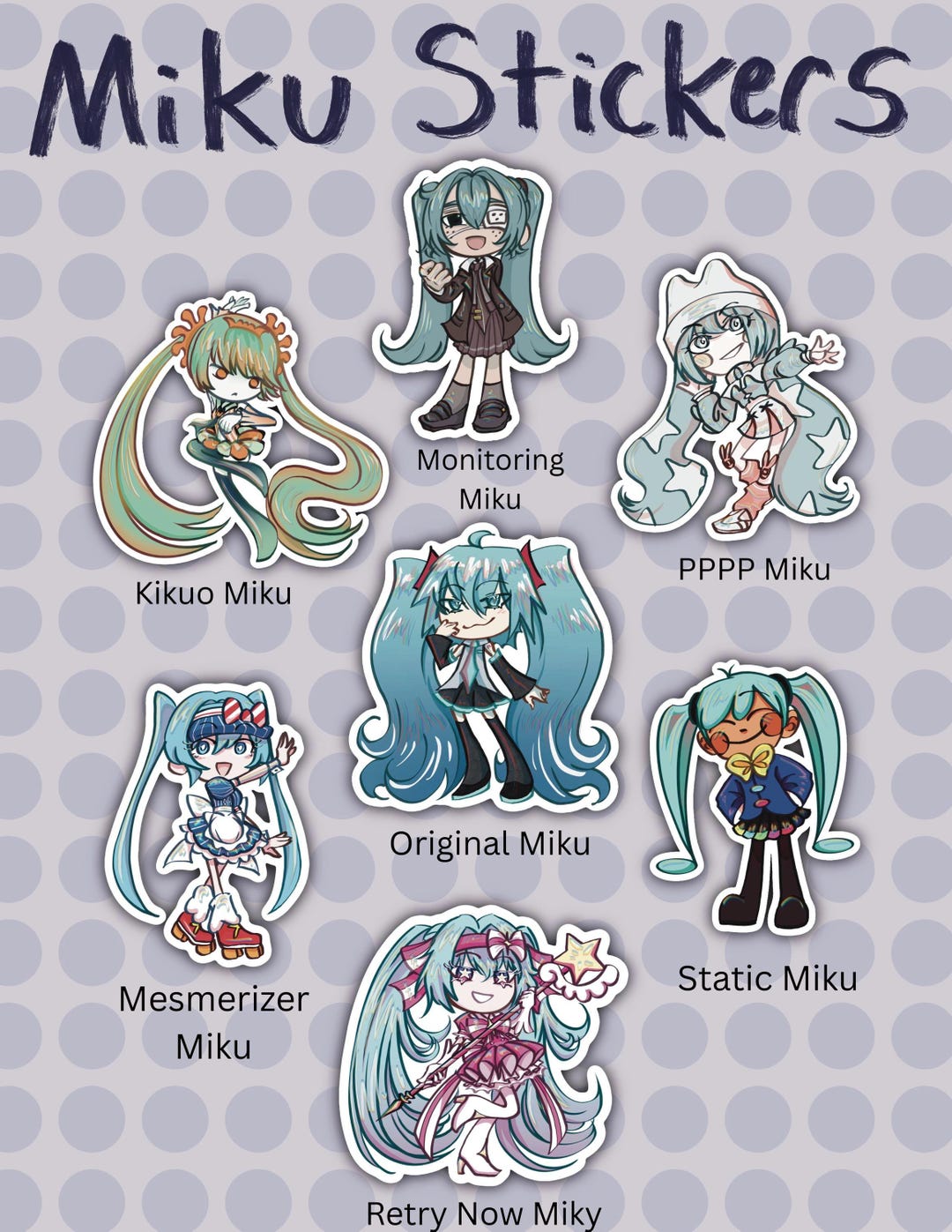 Miku Sorry Sticker Hatsune Miku Stickers! - Etsy