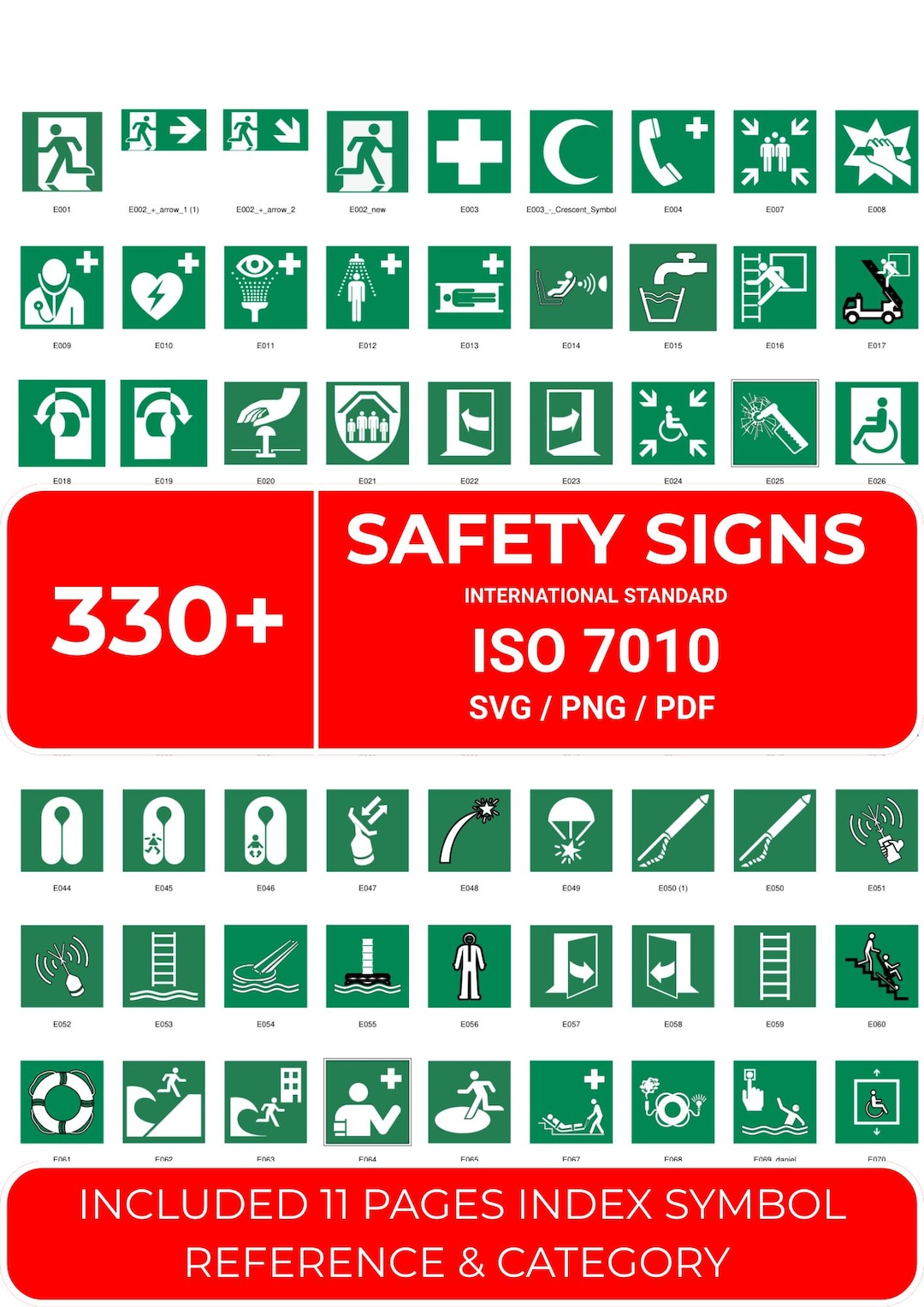 ISO 7010 Safety Signs Pack – 330+ International Standard Icons (svg ...