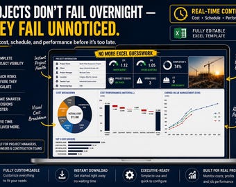 Excel-sjabloon bouwprojectprestaties | PMO Executive-dashboard