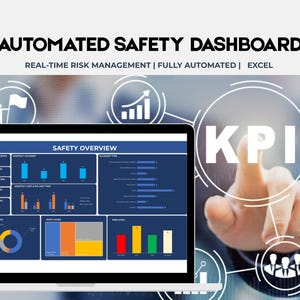 Inspección de seguridad en el trabajo y seguimiento de incidentes / Plantilla de matriz de riesgos / Panel de seguridad